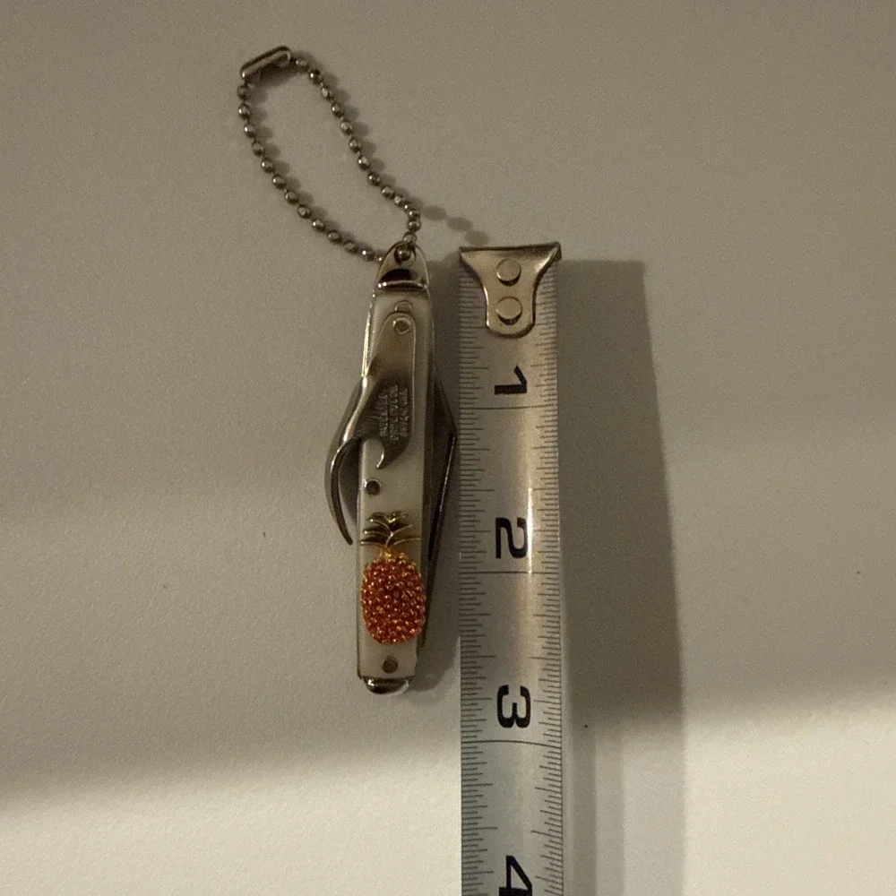 Vintage Prov Cut Co USA Tourist Knife W Bottle Opener Pineapple (Hawaii)